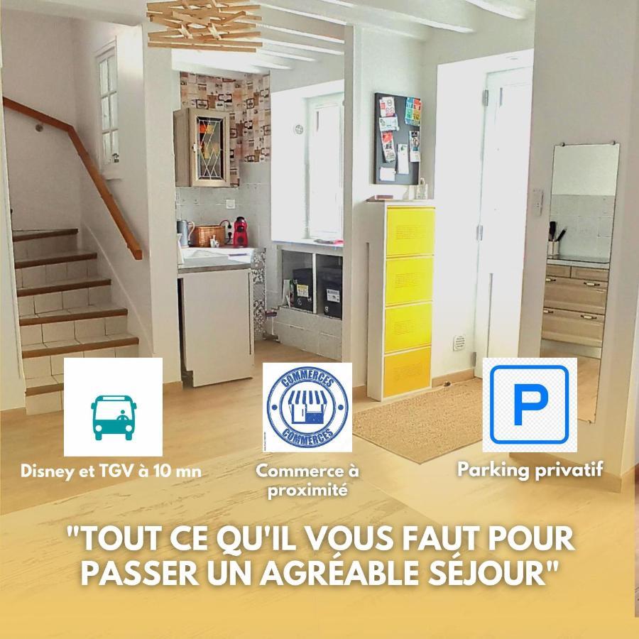 L'Essentiel, Proche De Disneyland Paris 2 Chambres Et 2 Sdb Шеси Экстерьер фото
